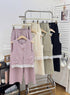Women Classy Sleeves Lace Border Vest With Trouser Sets